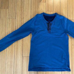 Mens Lululemon All Town Henley Long Sleeve Fleece